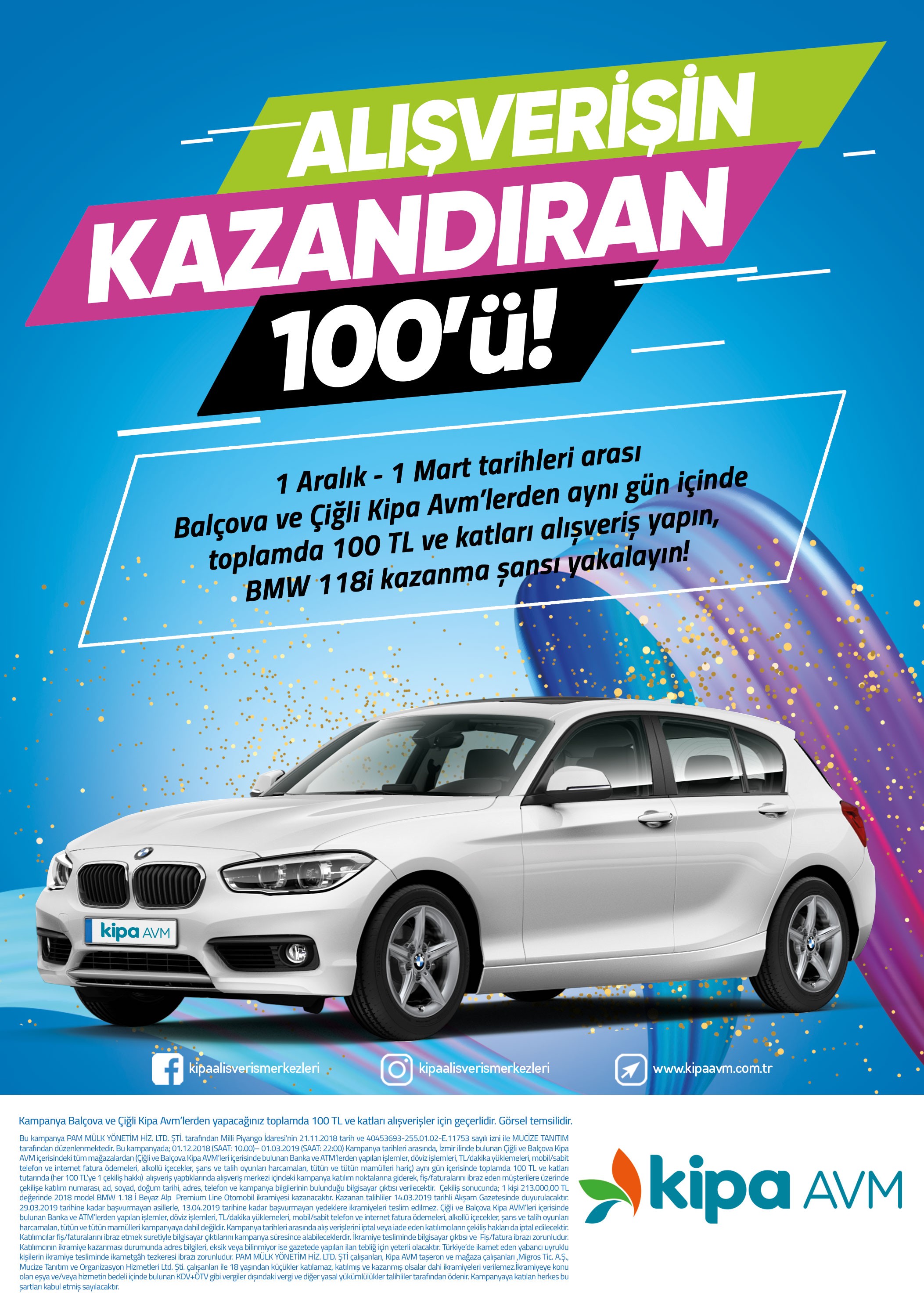 Alışverişin Kazandıran &Ouml;d&uuml;l&uuml; Kipa AVM&rsquo;de!