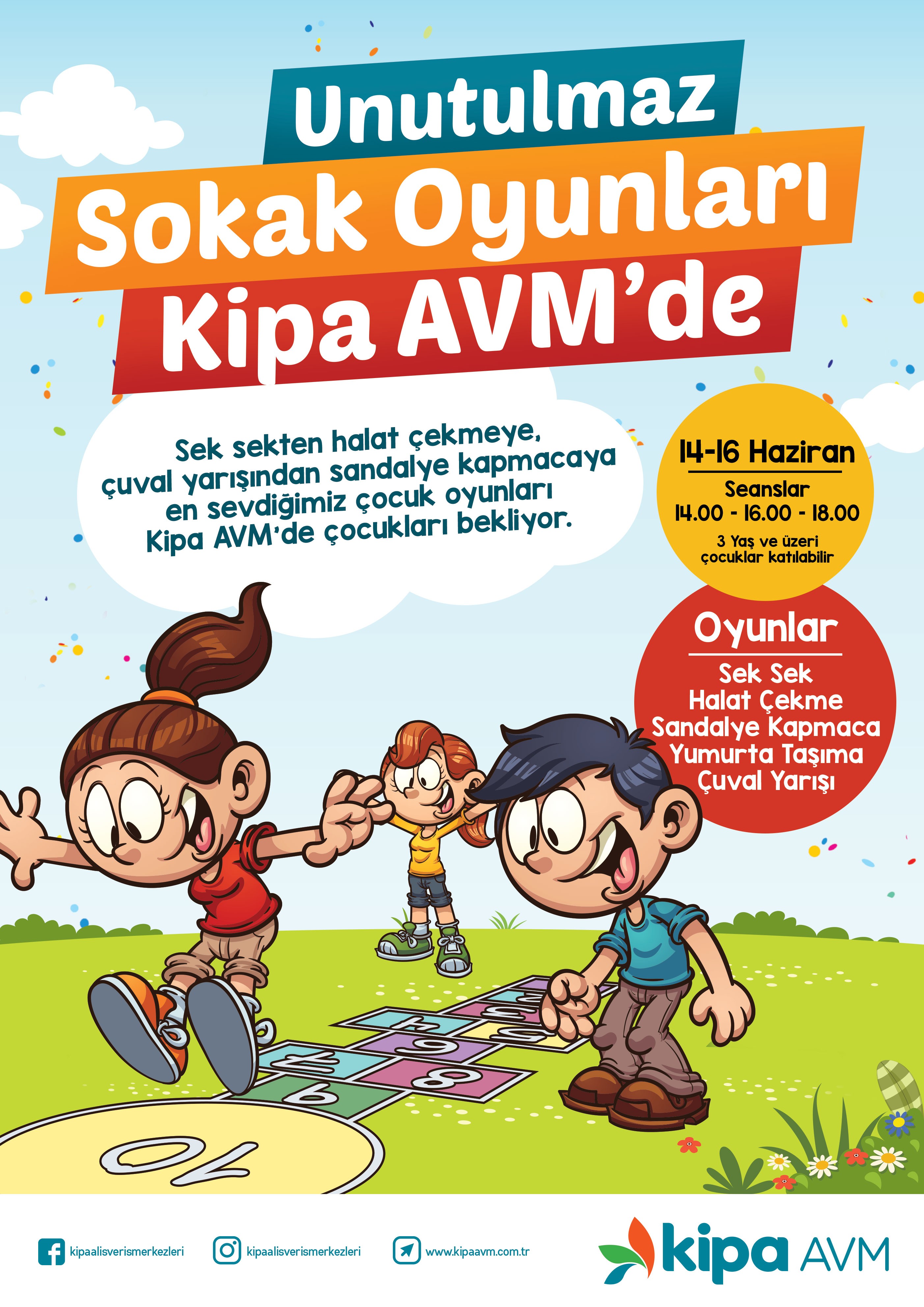 Unutulmaz Sokak Oyunları Kipa AVM&rsquo;de!