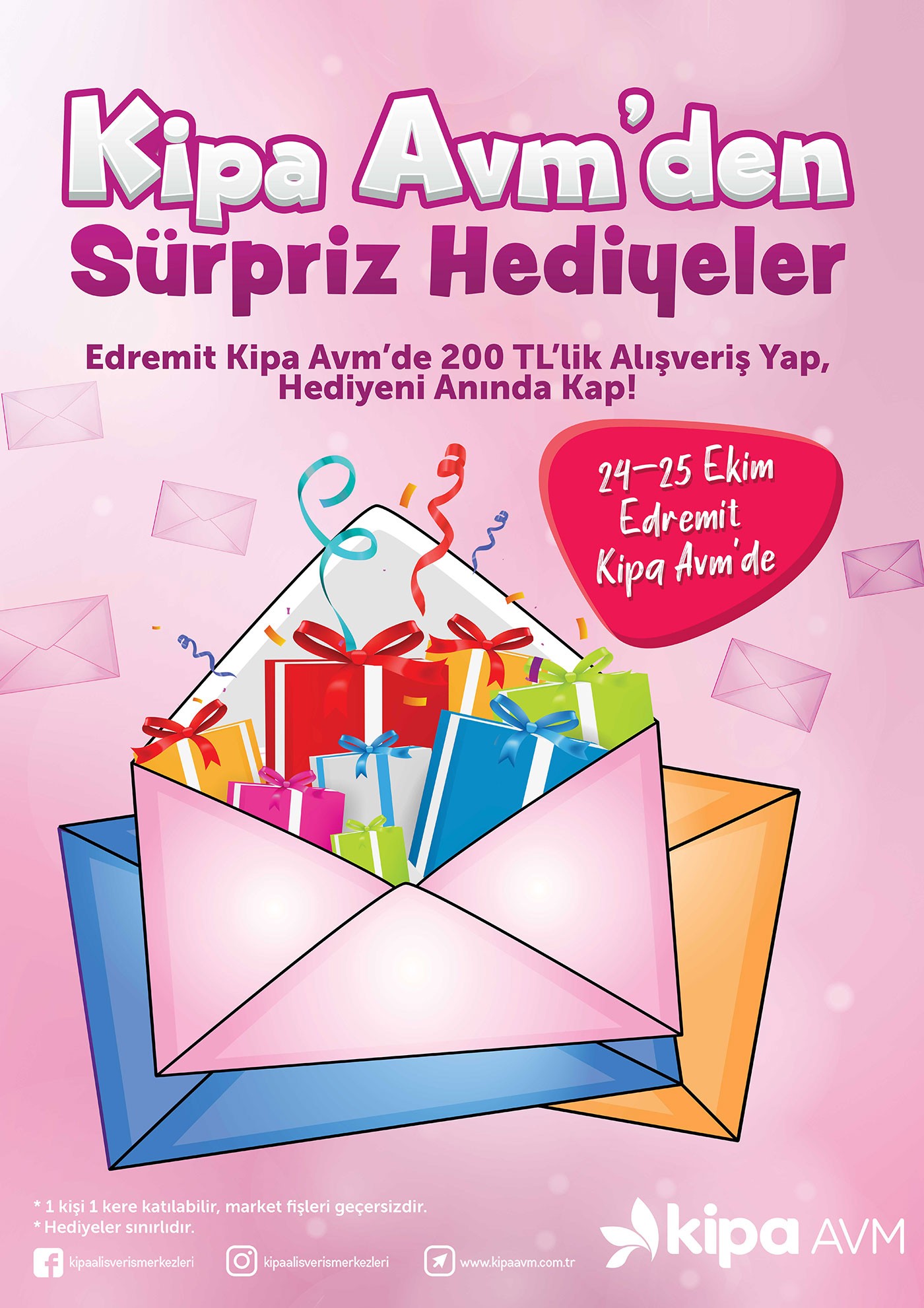 Edremit Kipa AVM&rsquo;den s&uuml;rpriz hediyeler!