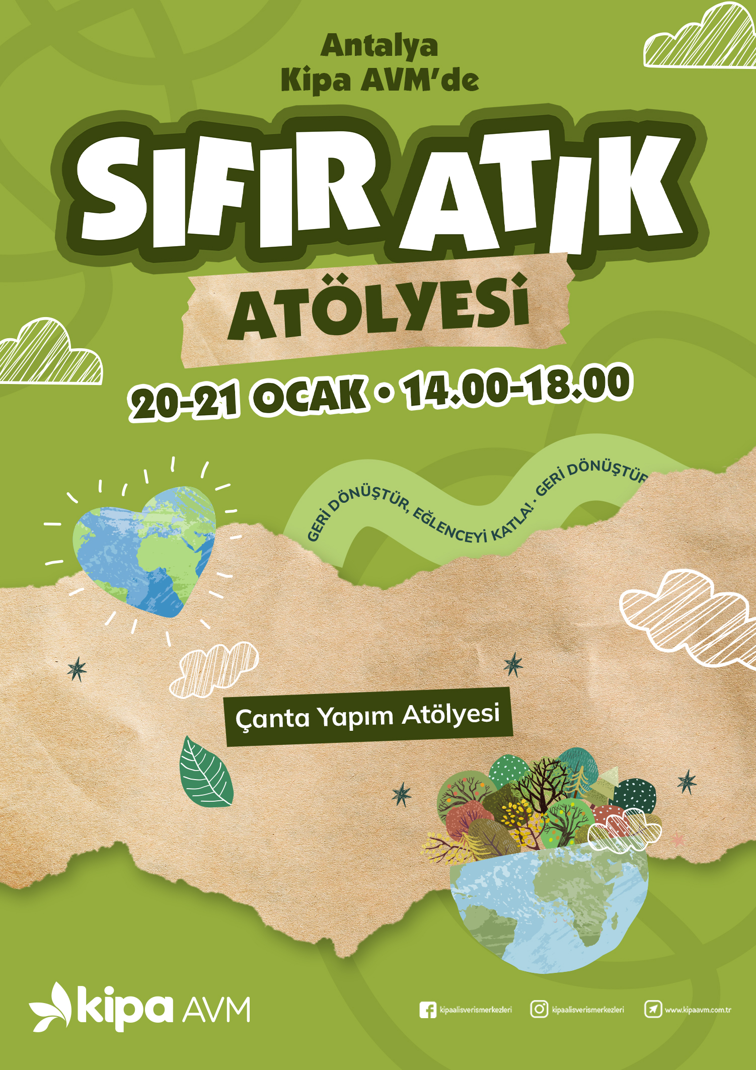 Antalya Kipa AVM'de Sıfır Atık At&ouml;lyesi!