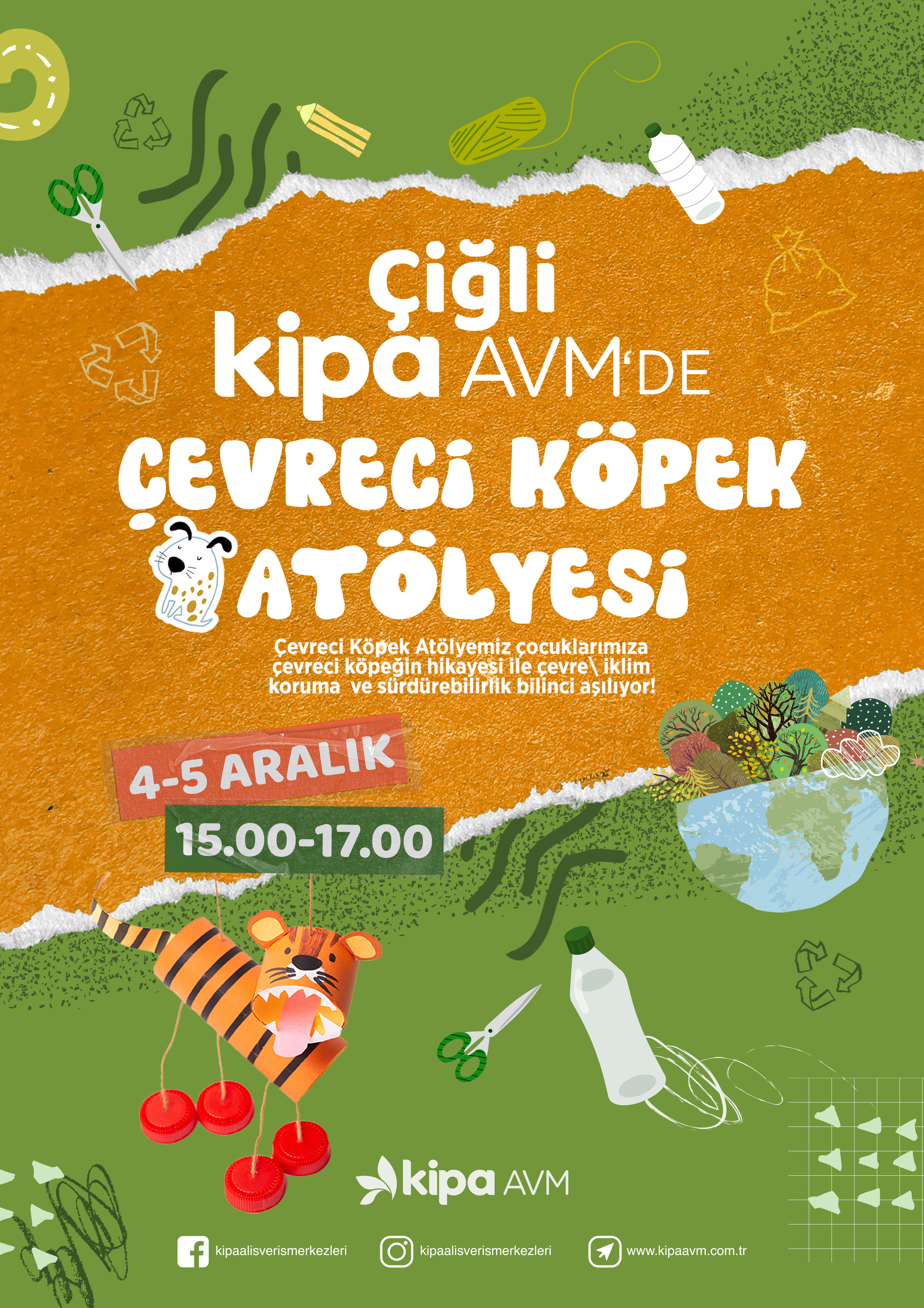 &Ccedil;iğli Kipa AVM'de &Ccedil;evreci K&ouml;pek At&ouml;lyesi!
