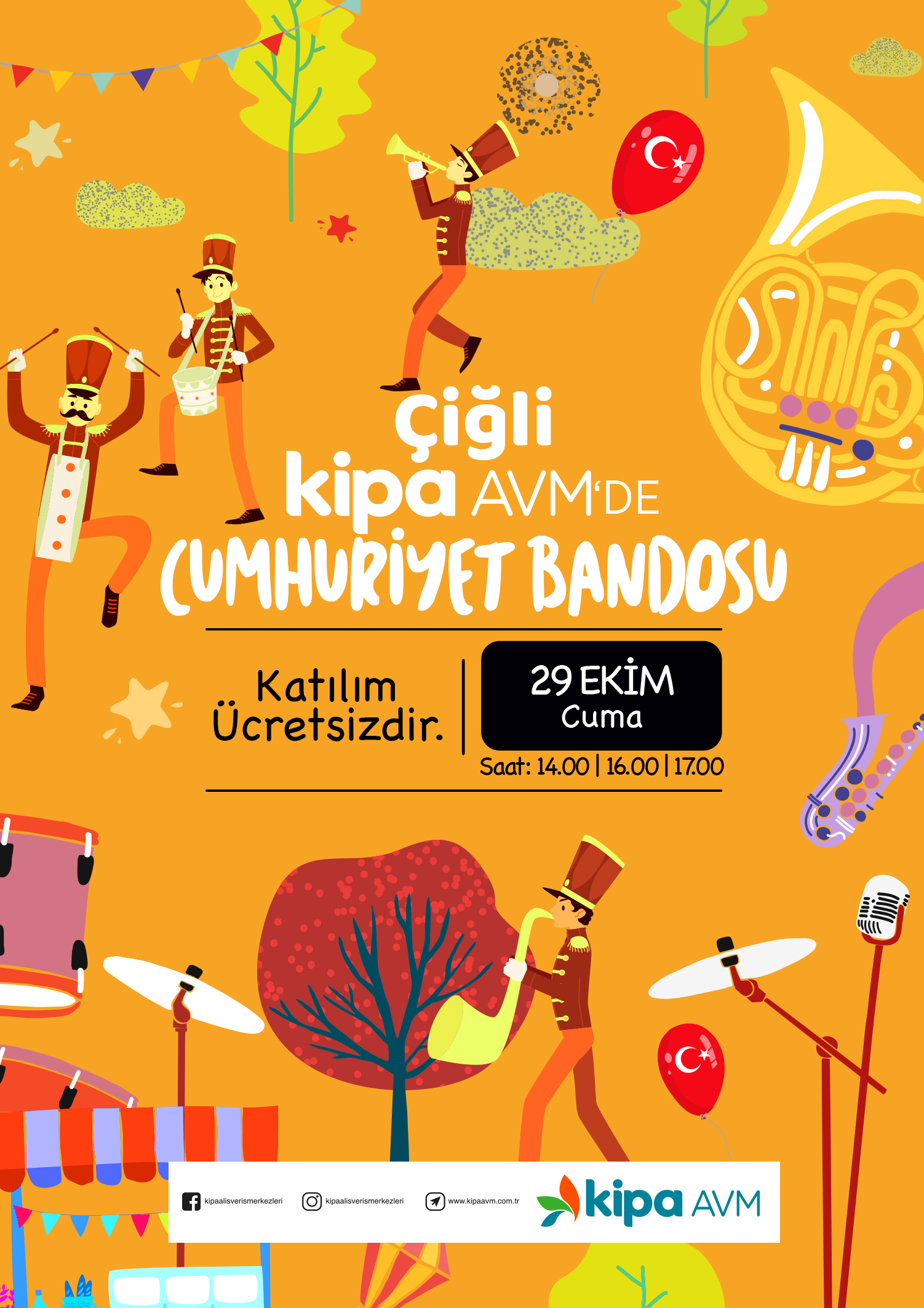 &Ccedil;iğli Kipa AVM'de Cumhuriyet Bandosu!
