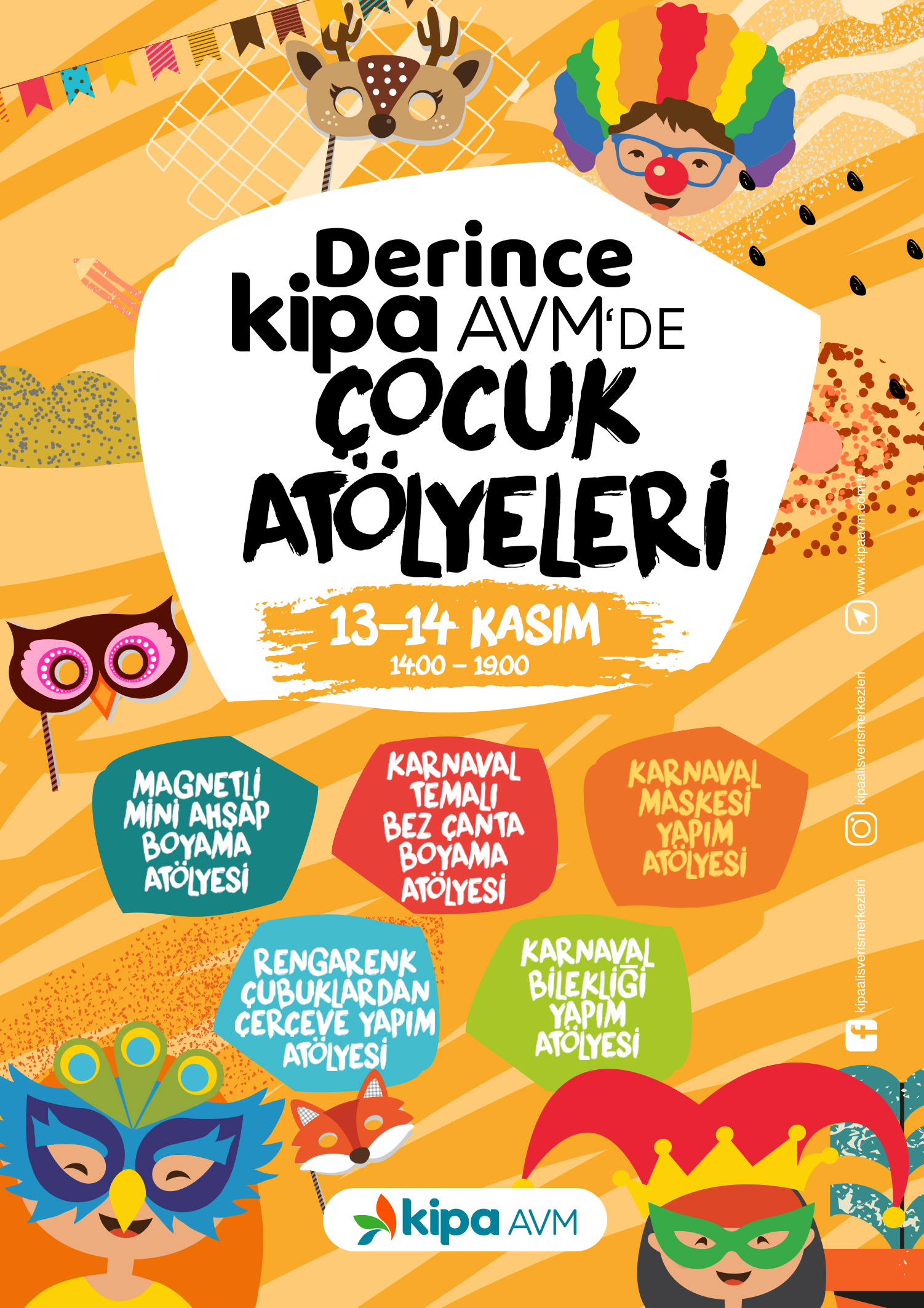 Derince Kipa AVM'de &Ccedil;ocuk At&ouml;lyeleri!

