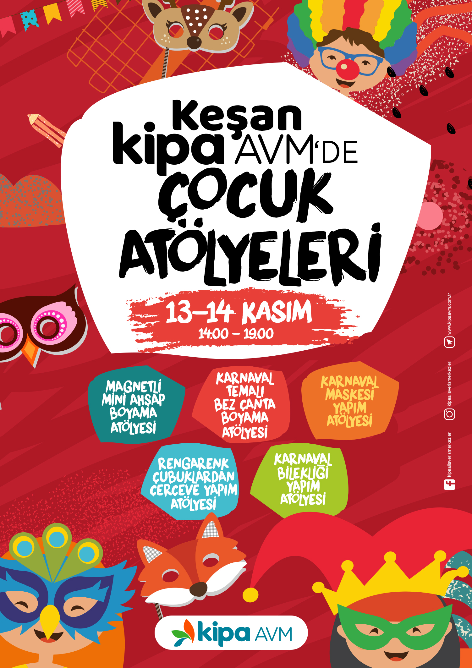 Keşan Kipa AVM'de &Ccedil;ocuk At&ouml;lyeleri!
