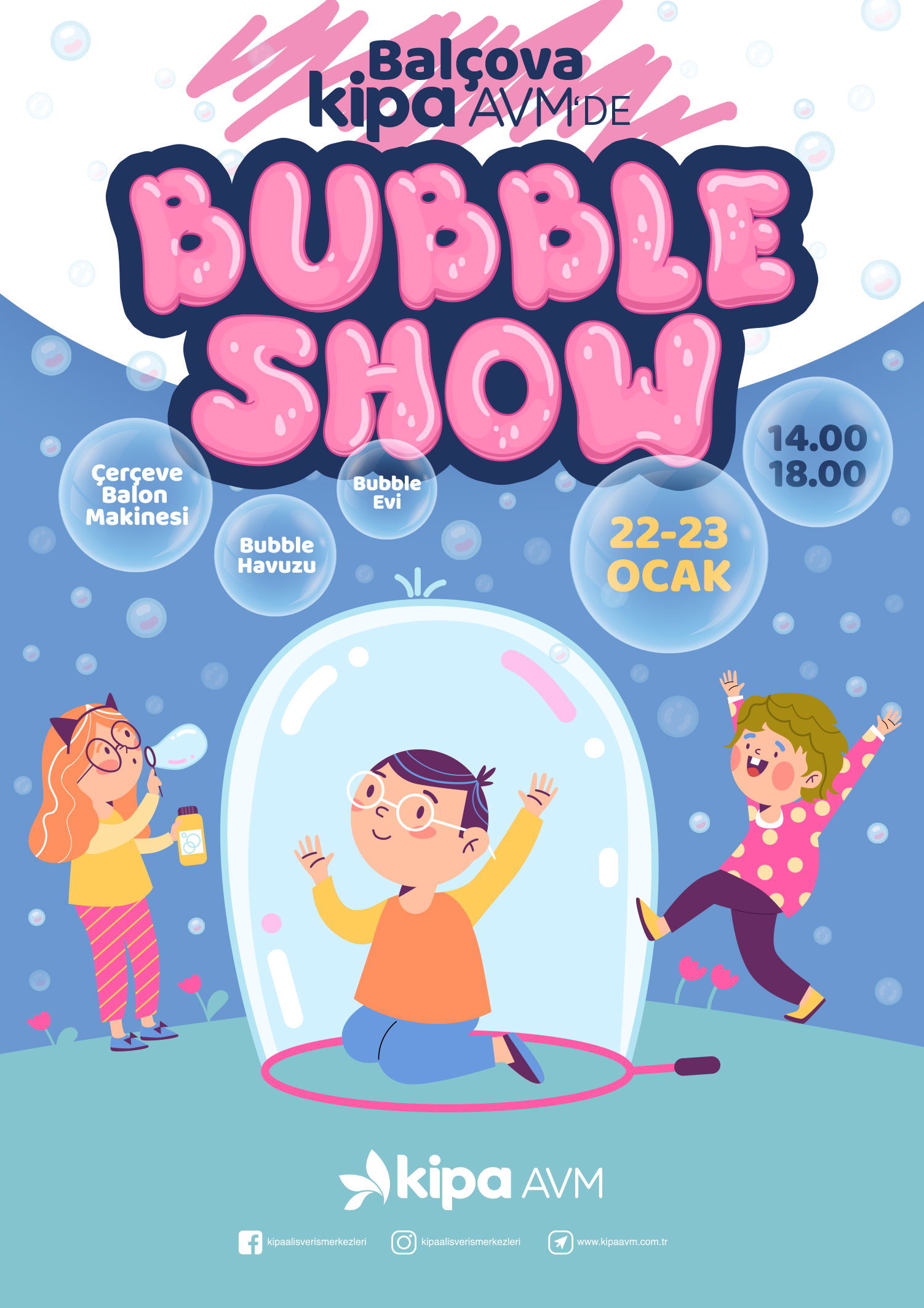 Bal&ccedil;ova Kipa AVM'de Bubble Show!
