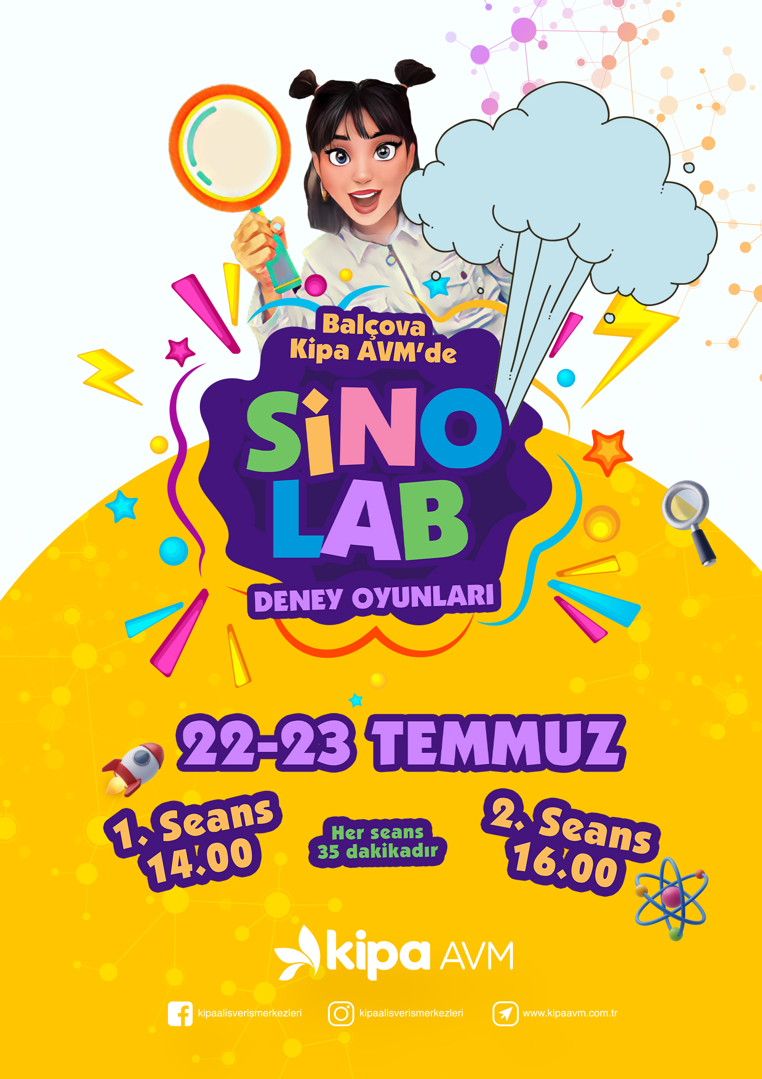 Bal&ccedil;ova Kipa AVM'de Sino Lab Deney Oyunları!