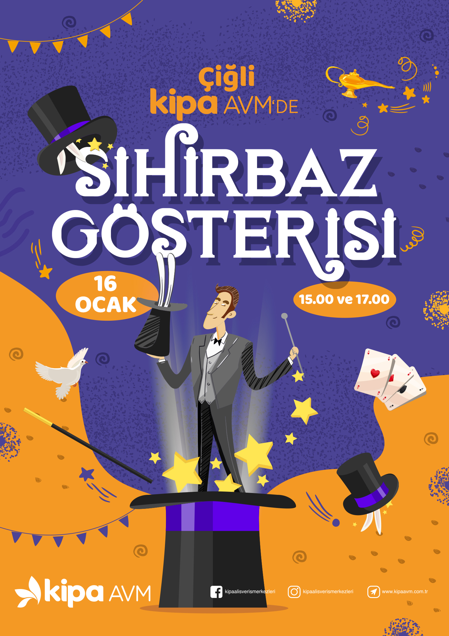 &Ccedil;iğli Kipa AVM'de Sihirbaz G&ouml;sterisi!
