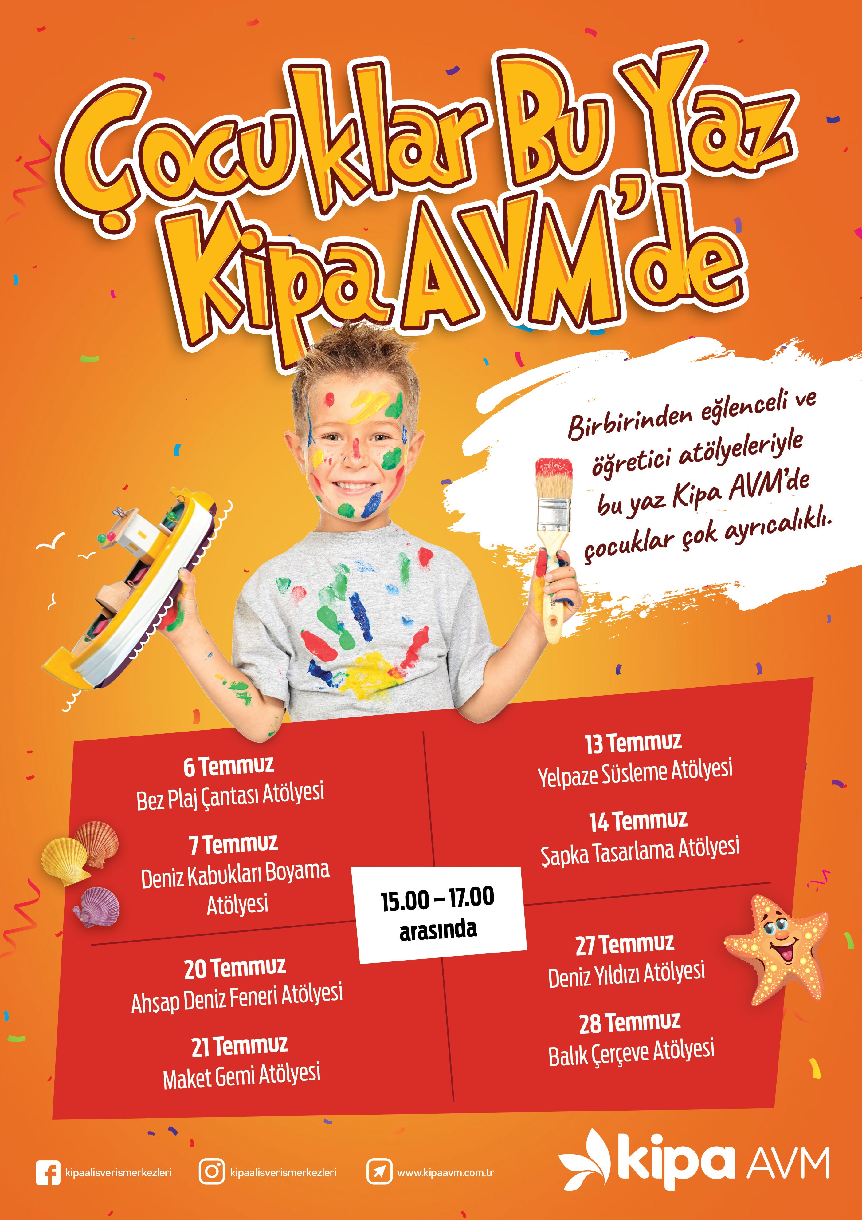 &Ccedil;ocuklar Bu Yaz Kipa AVM&rsquo;de!