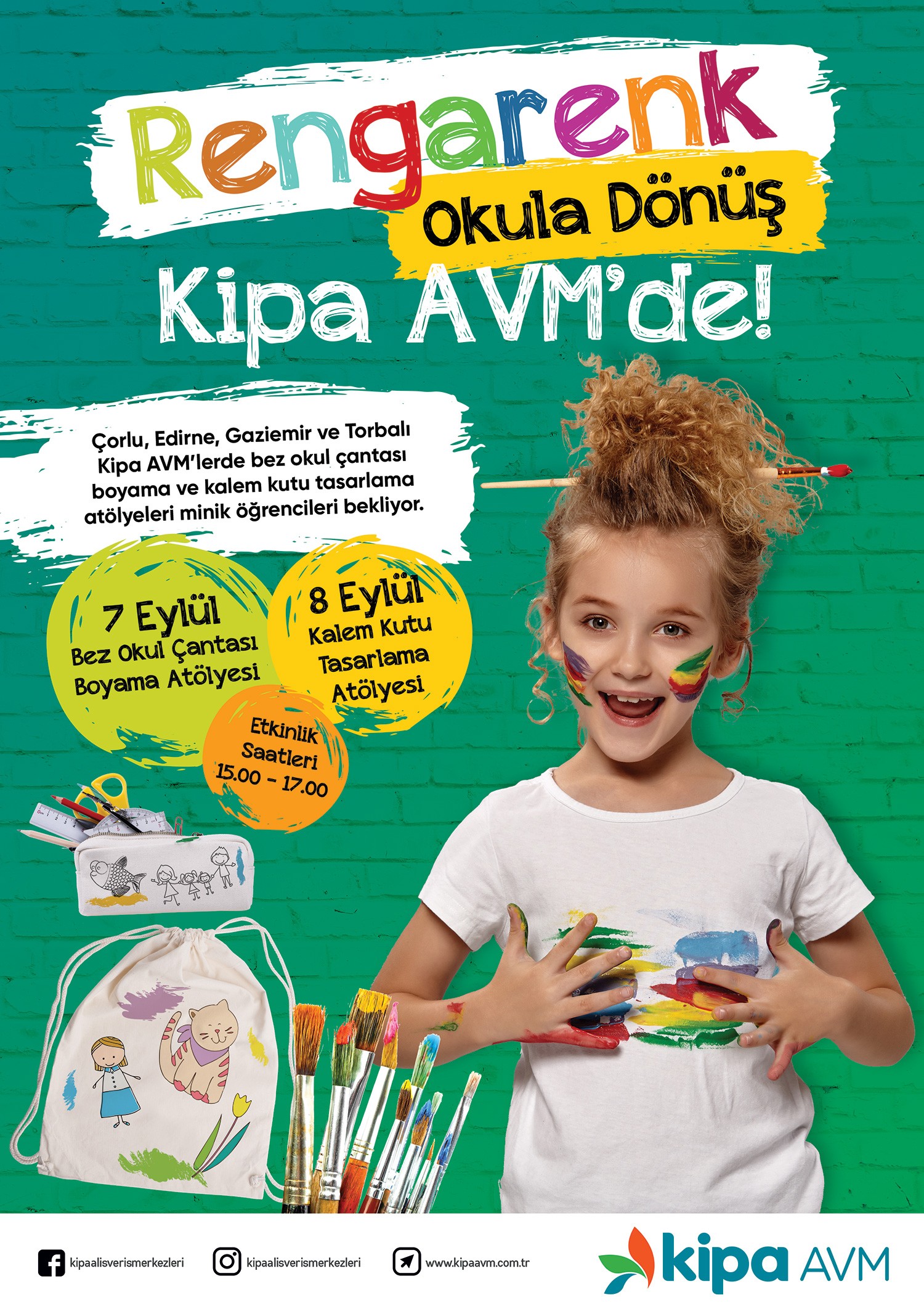 Rengarenk Okula D&ouml;n&uuml;ş Kipa AVM&rsquo;de!