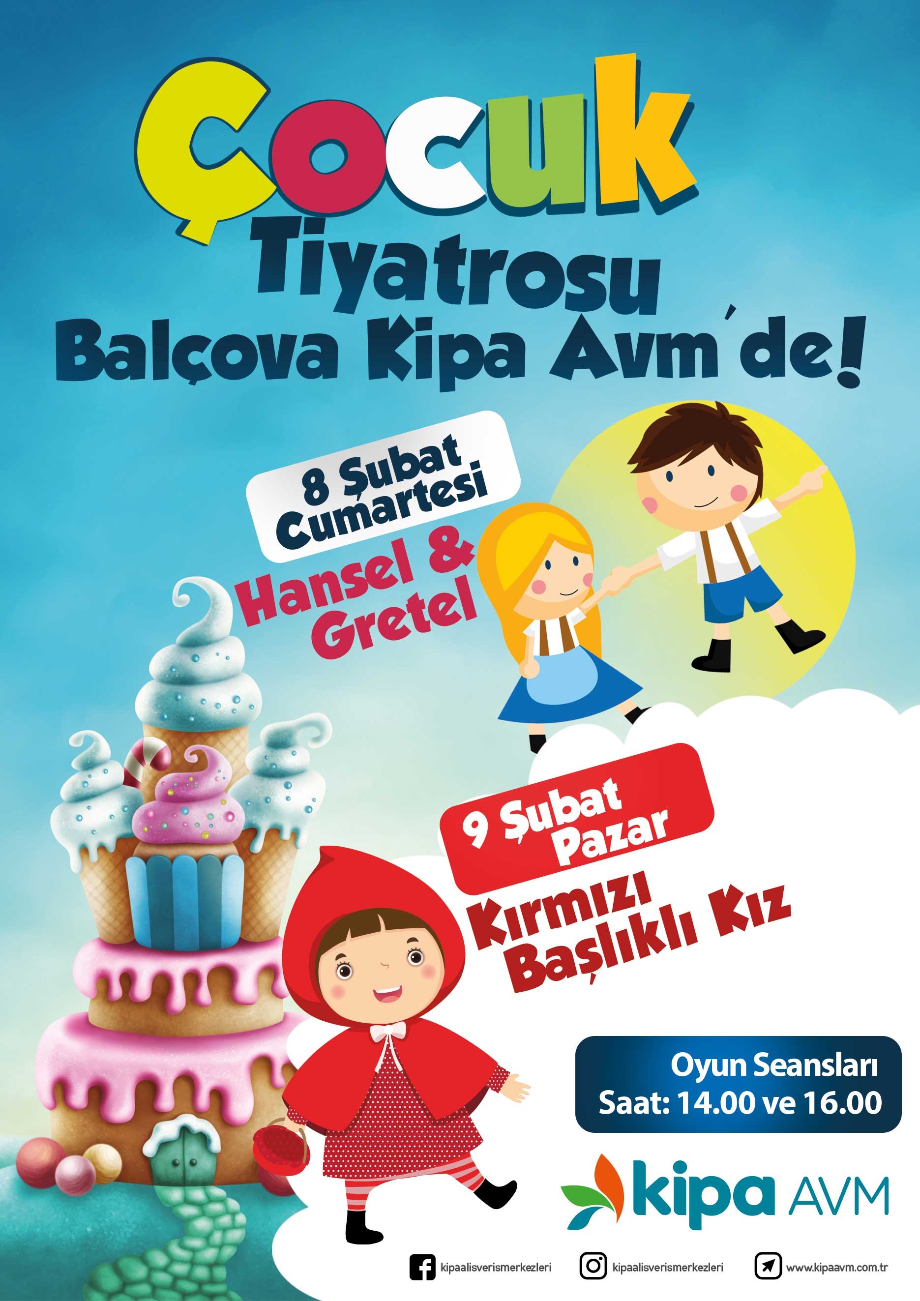 &Ccedil;ocuk Tiyatrosu Bal&ccedil;ova Kipa AVM'de!