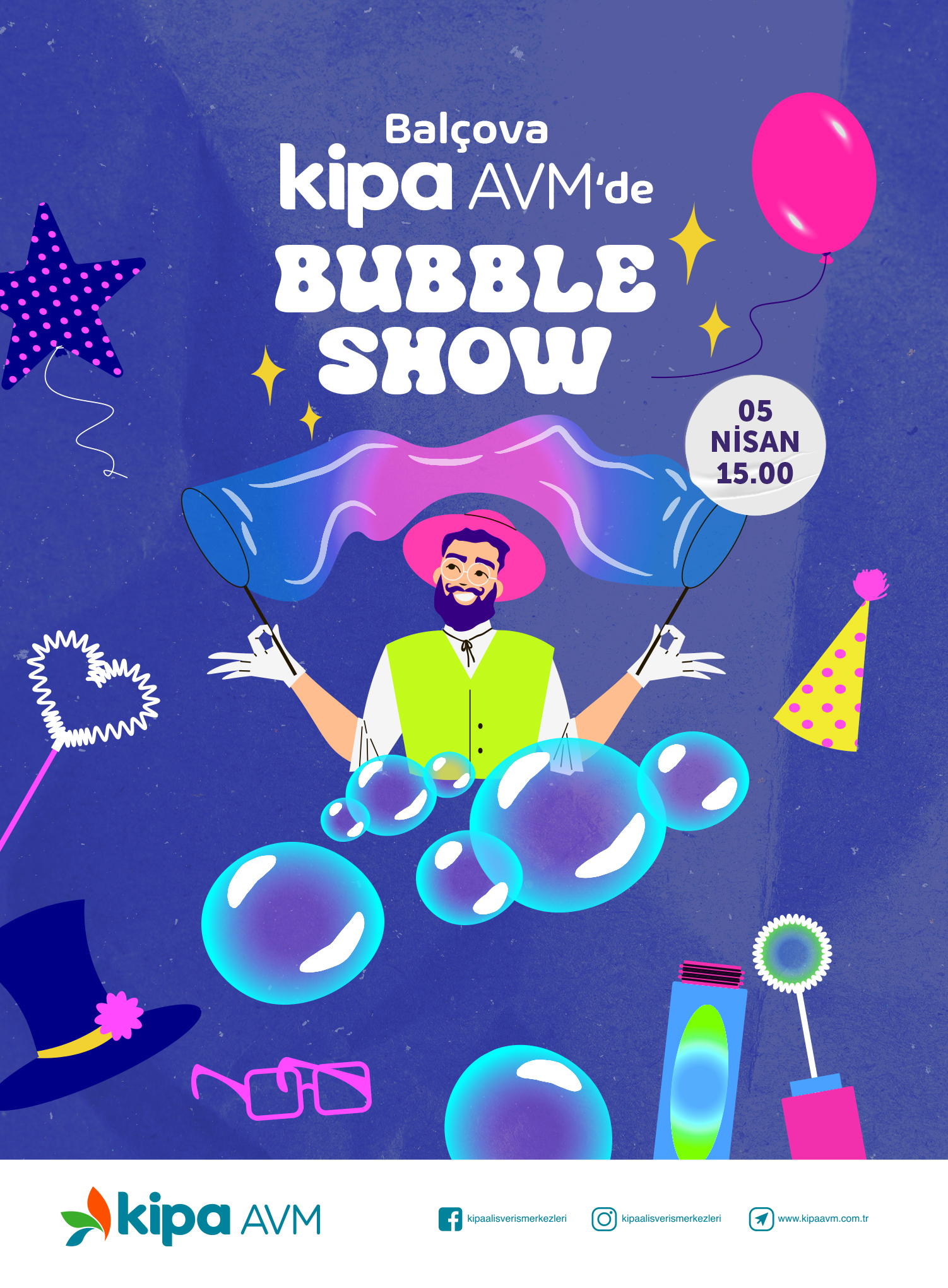 Bal&ccedil;ova Kipa AVM'de Bubble Show!