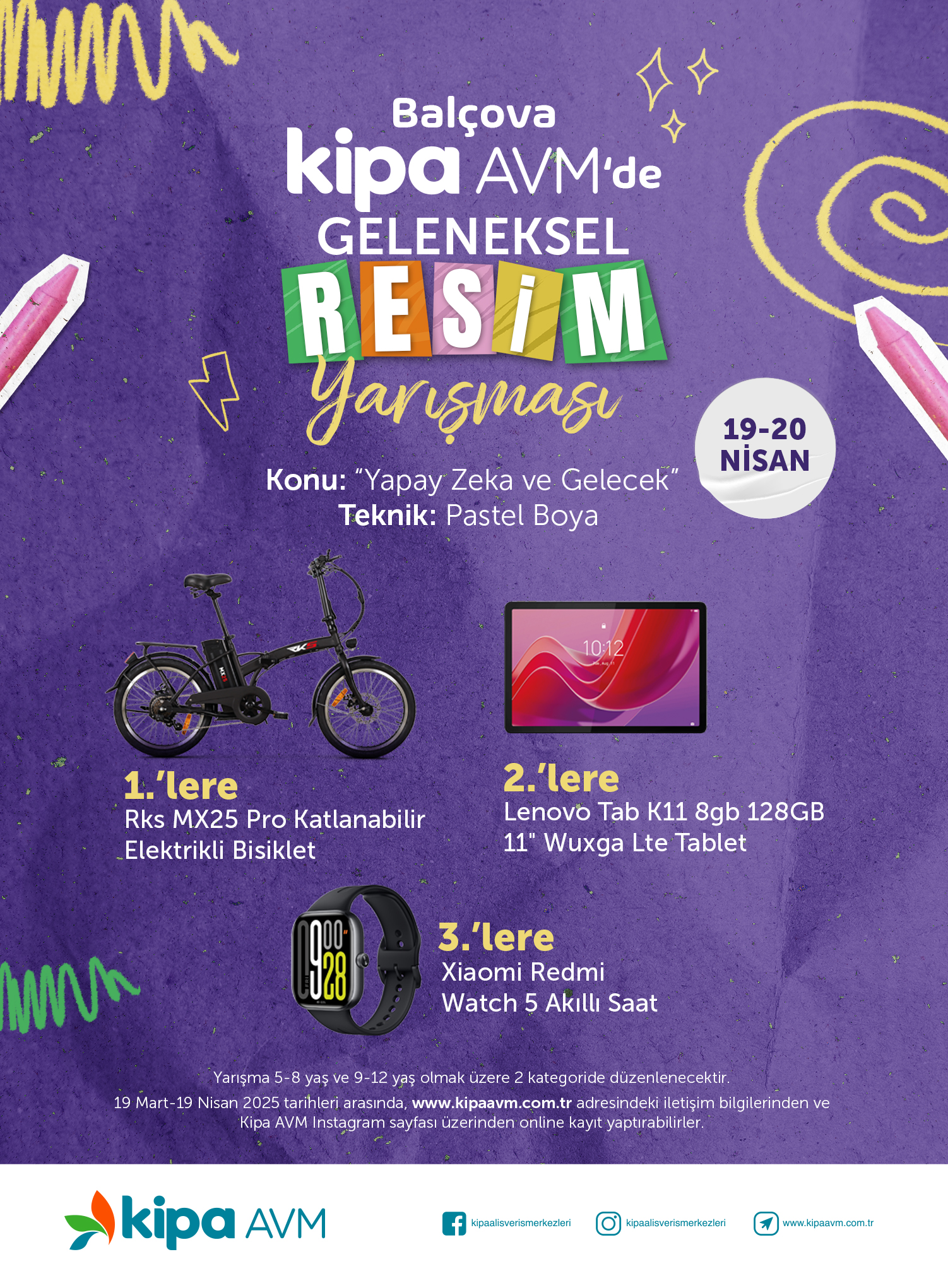 Bal&ccedil;ova Kipa AVM'de Geleneksel Resim Yarışması!