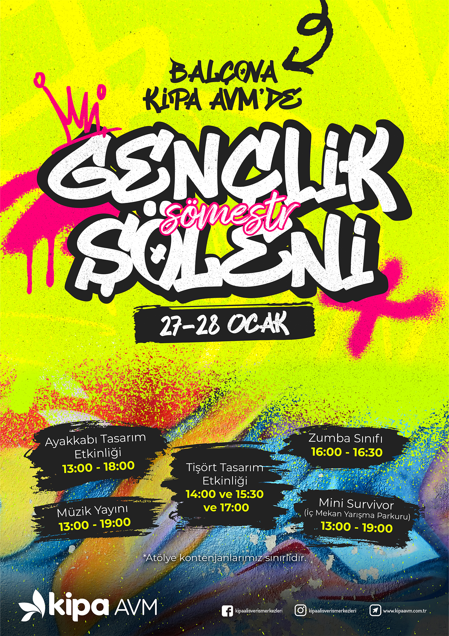 Bal&ccedil;ova Kipa AVM'de S&ouml;mestr Gen&ccedil;lik Ş&ouml;leni!