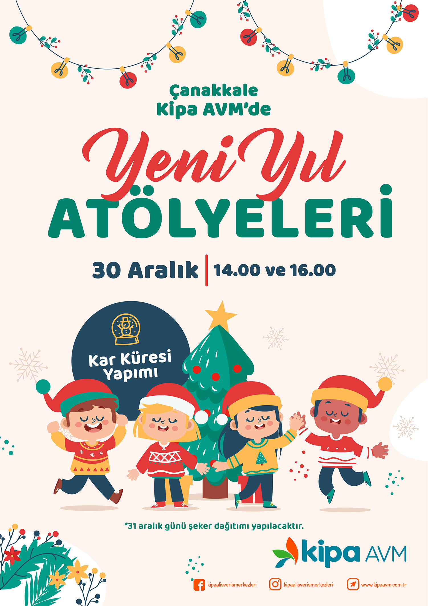 &Ccedil;anakkale Kipa AVM'de Yeni Yıl At&ouml;lyeleri!