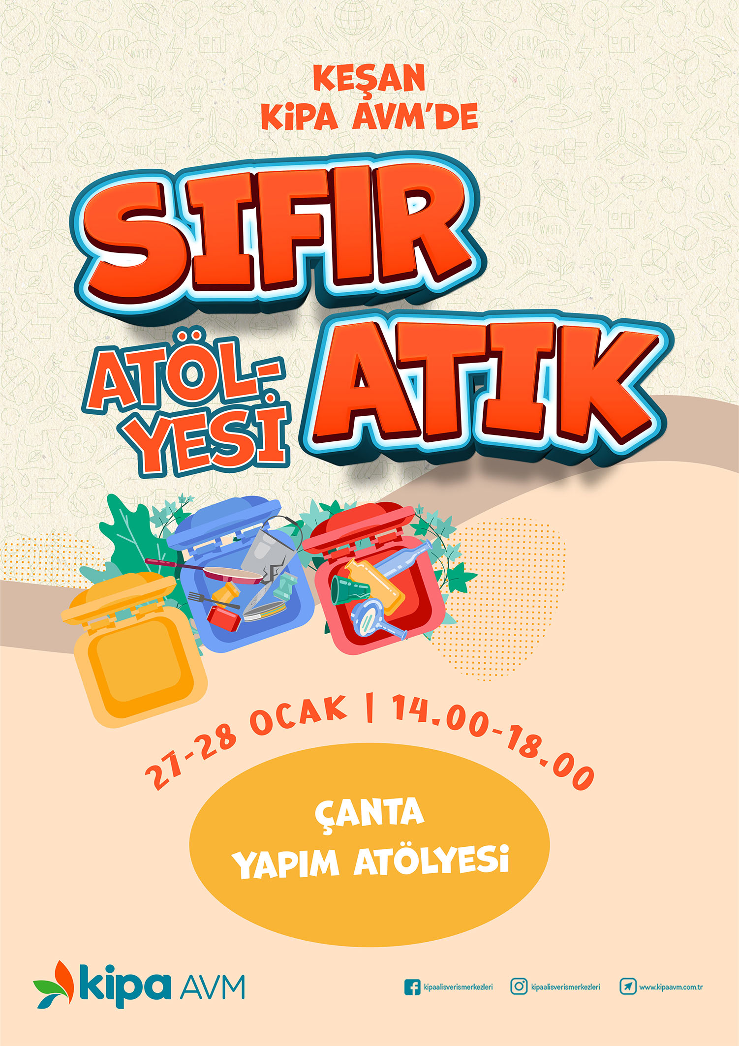 Keşan Kipa AVM'de Sıfır Atık At&ouml;lyesi!