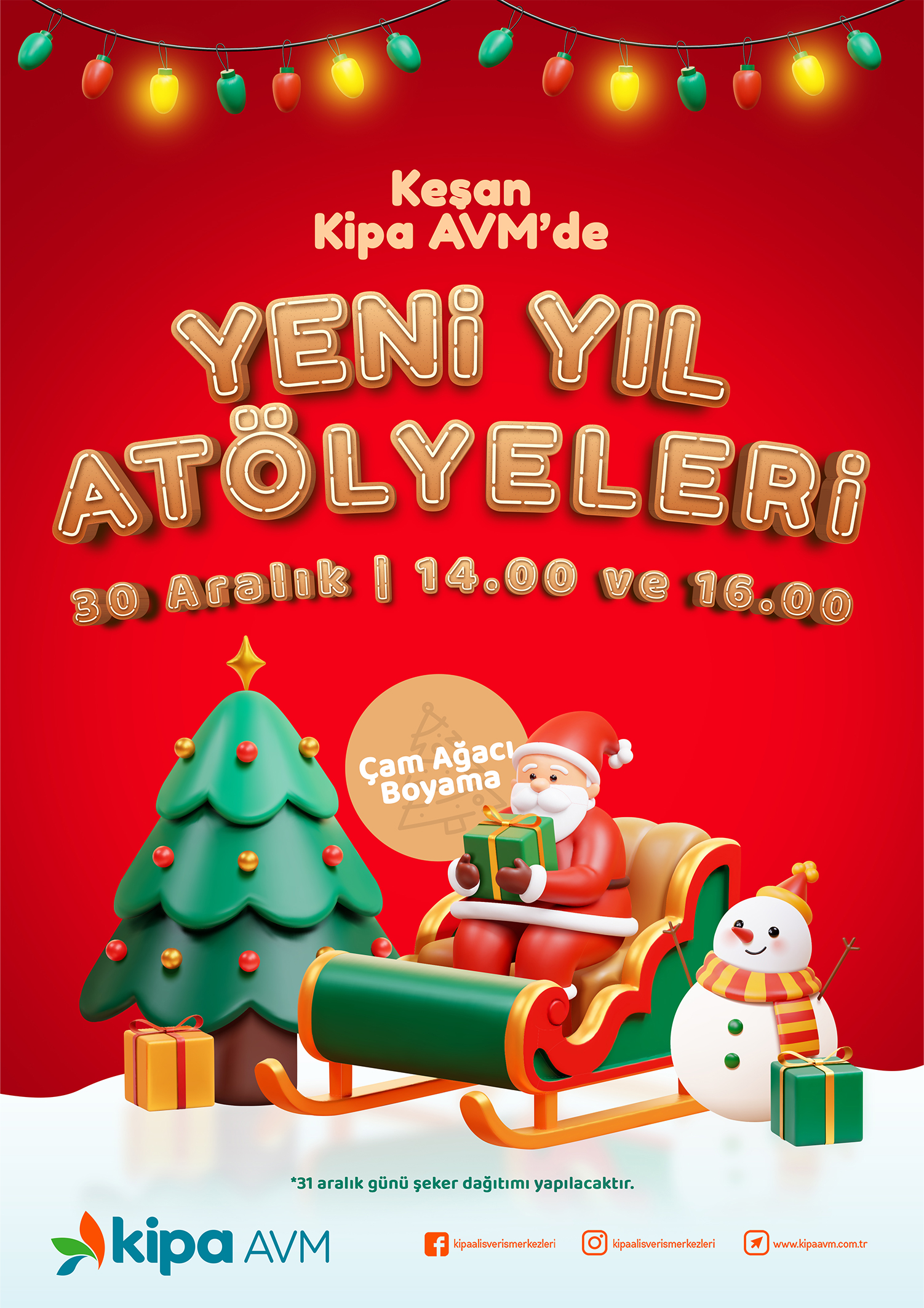 Keşan Kipa AVM'de Yeni Yıl At&ouml;lyeleri!