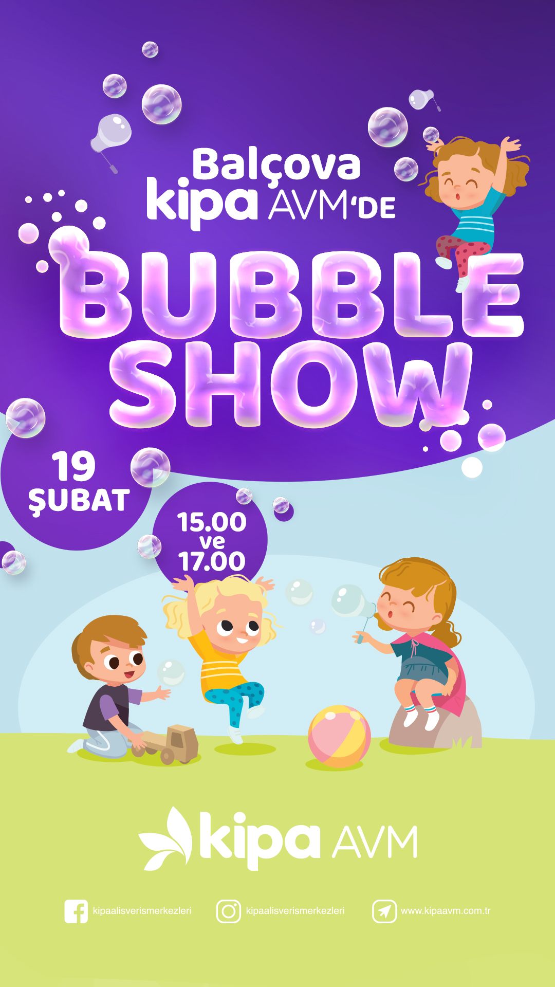 Bal&ccedil;ova Kipa AVM'de Bubble Show!
