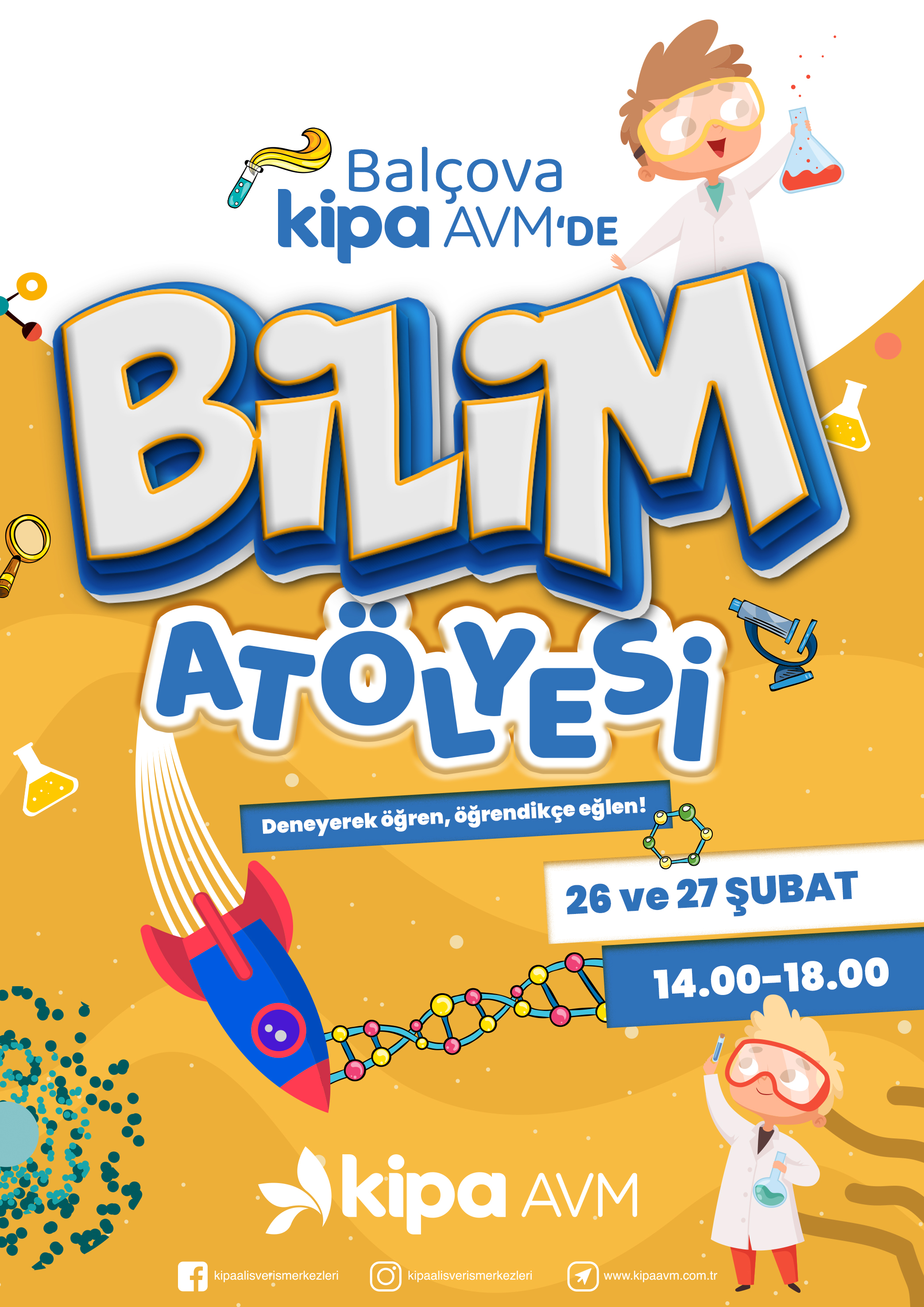 Bal&ccedil;ova Kipa AVM'de Bilim At&ouml;lyesi!
