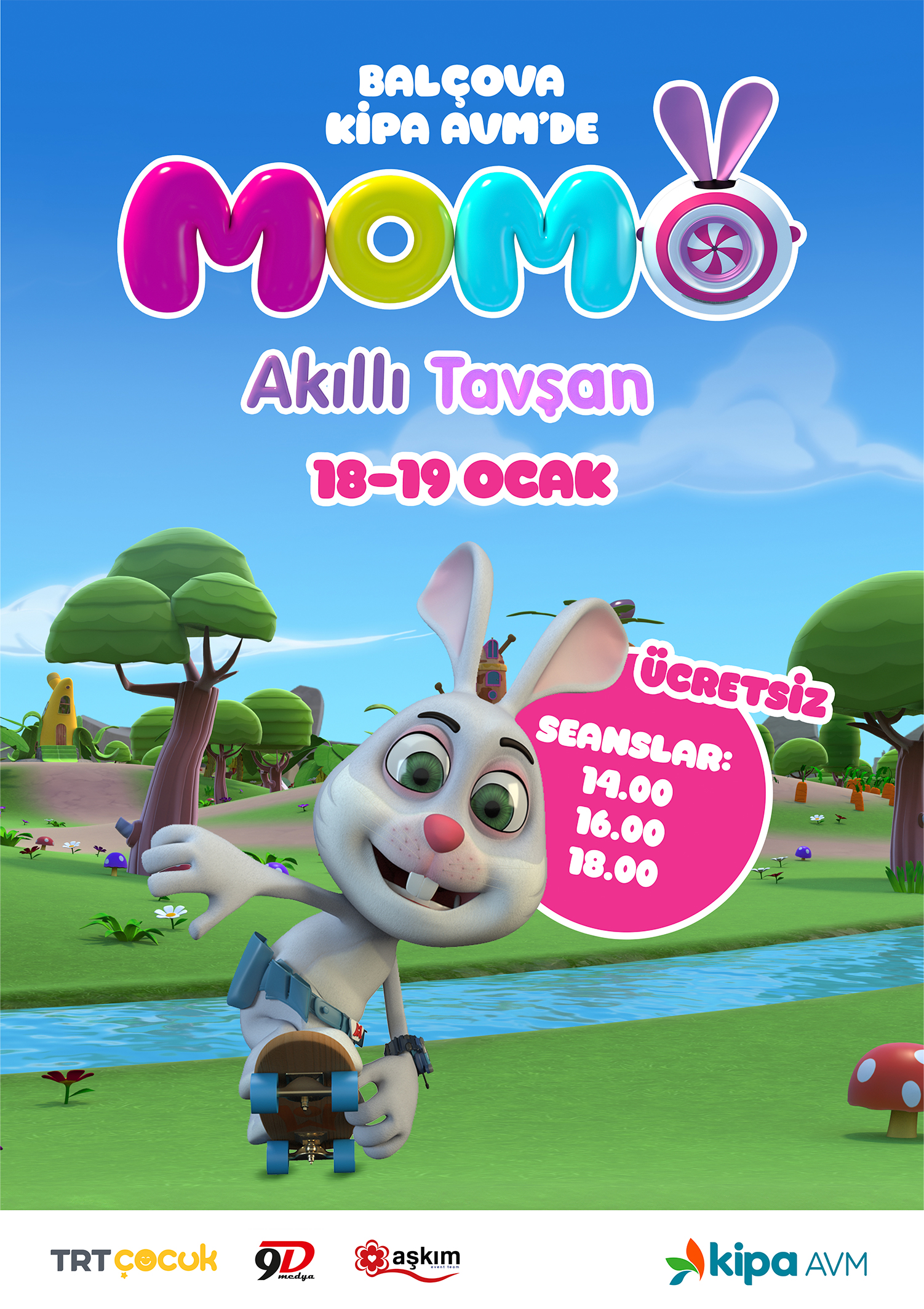Bal&ccedil;ova Kipa AVM'de Momo Akıllı Tavşan G&ouml;sterisi!