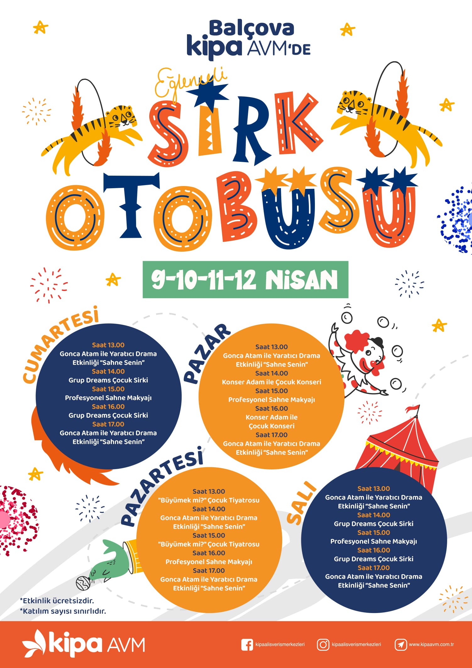 Sirk Oto&uuml;s&uuml; Bal&ccedil;ova Kipa AVM'de!