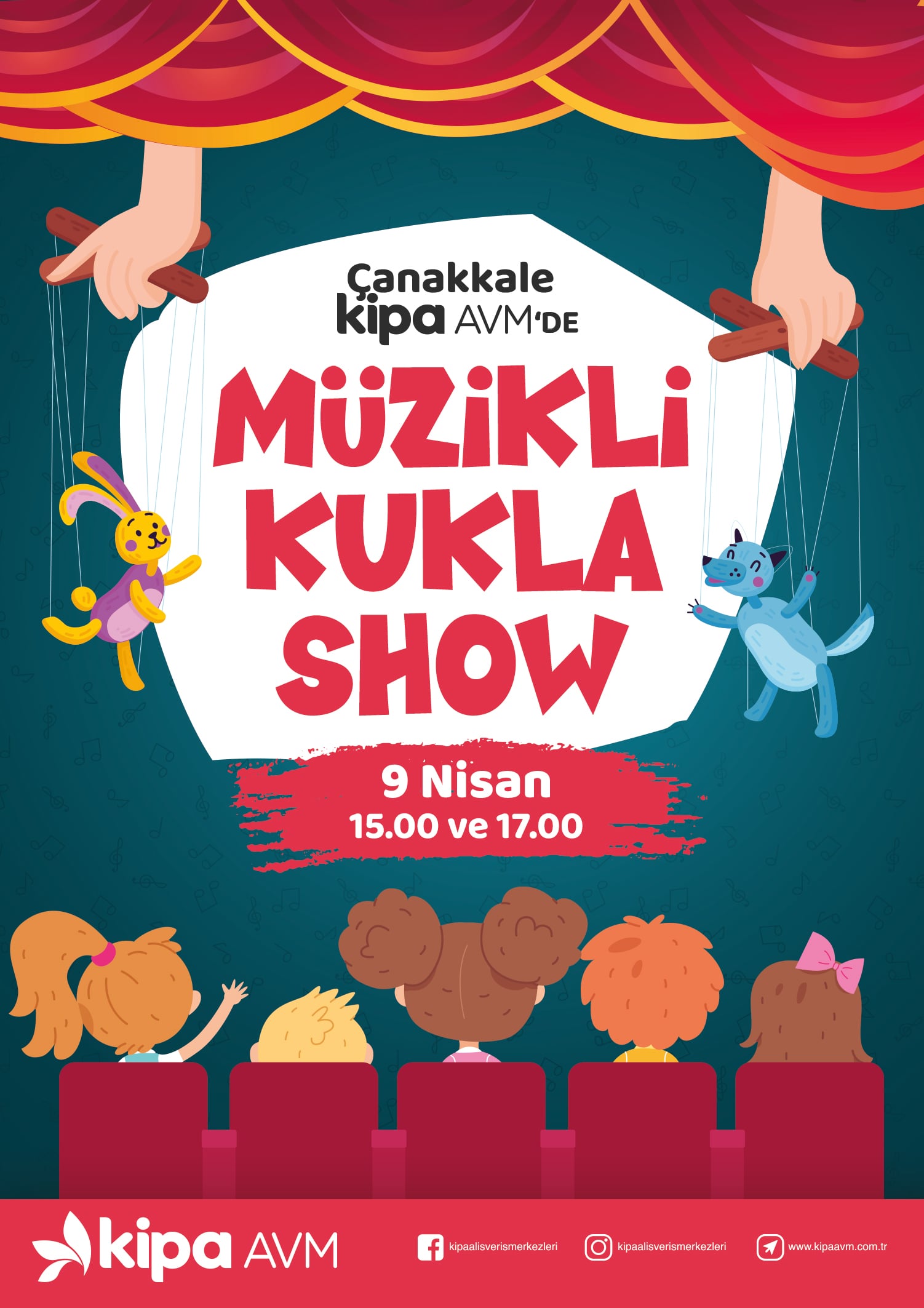 M&uuml;zikli Kukla Show &Ccedil;anakkale Kipa AVM'de!
