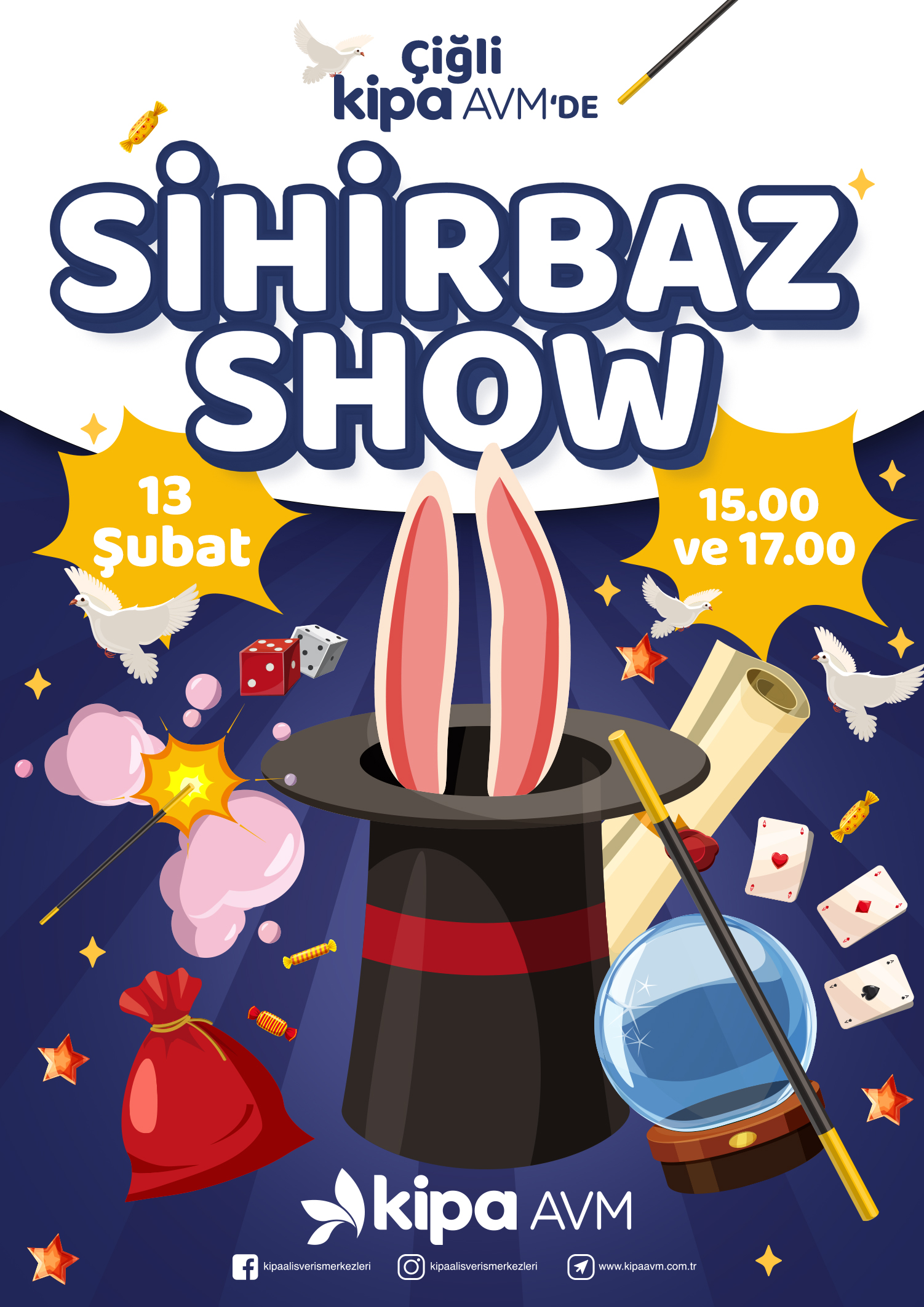 &Ccedil;iğli Kipa AVM'de Sihirbaz Show!
