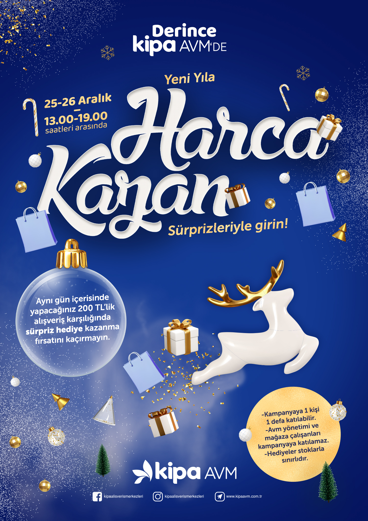 Derince Kipa AVM'de Yeni Yıla Harca Kazan S&uuml;rprizleriyle Girin!
