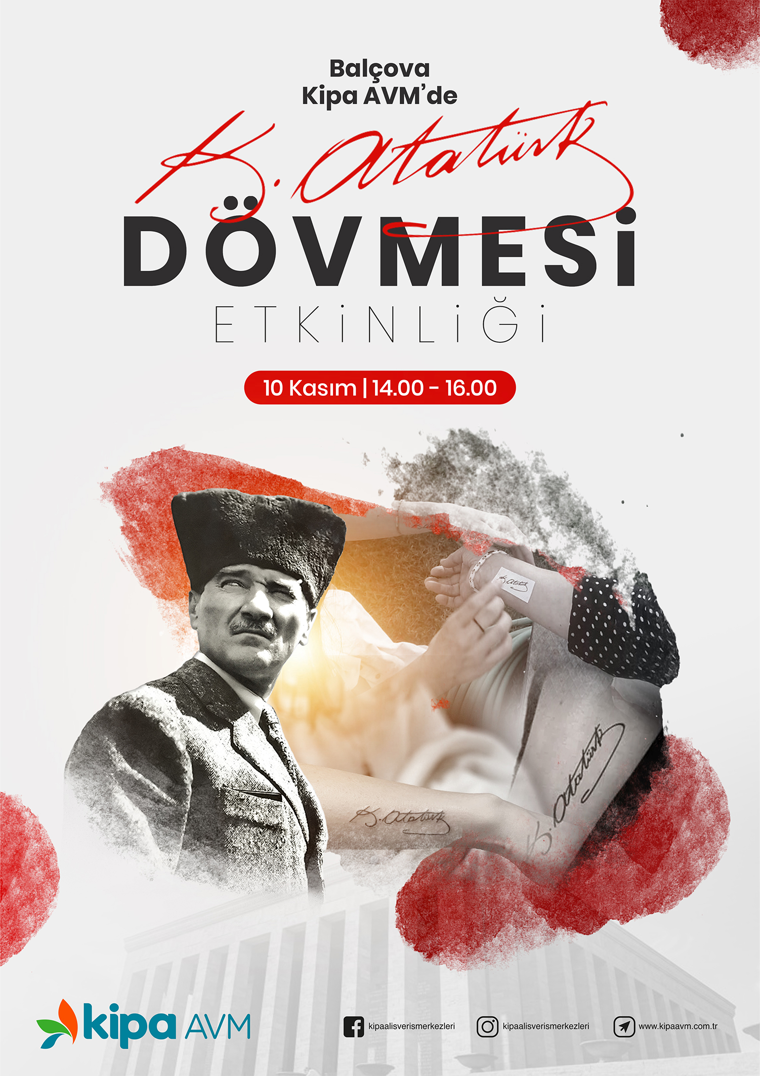 Bal&ccedil;ova Kipa AVM'de Atat&uuml;rk D&ouml;vmesi Etkinliği!