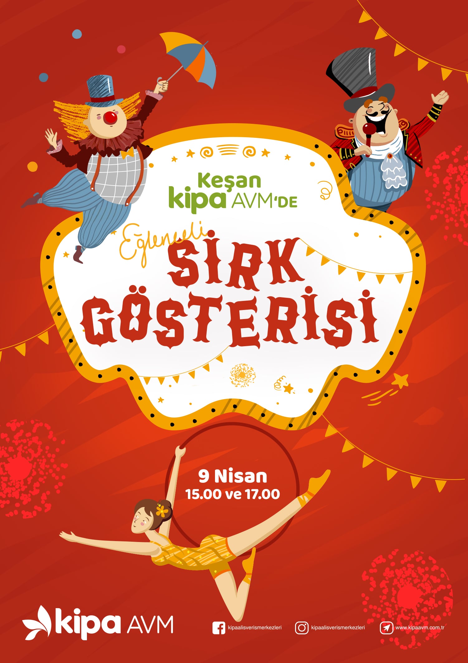 Eğlenceli Sirk G&ouml;sterisi Keşan Kipa AVM'de!