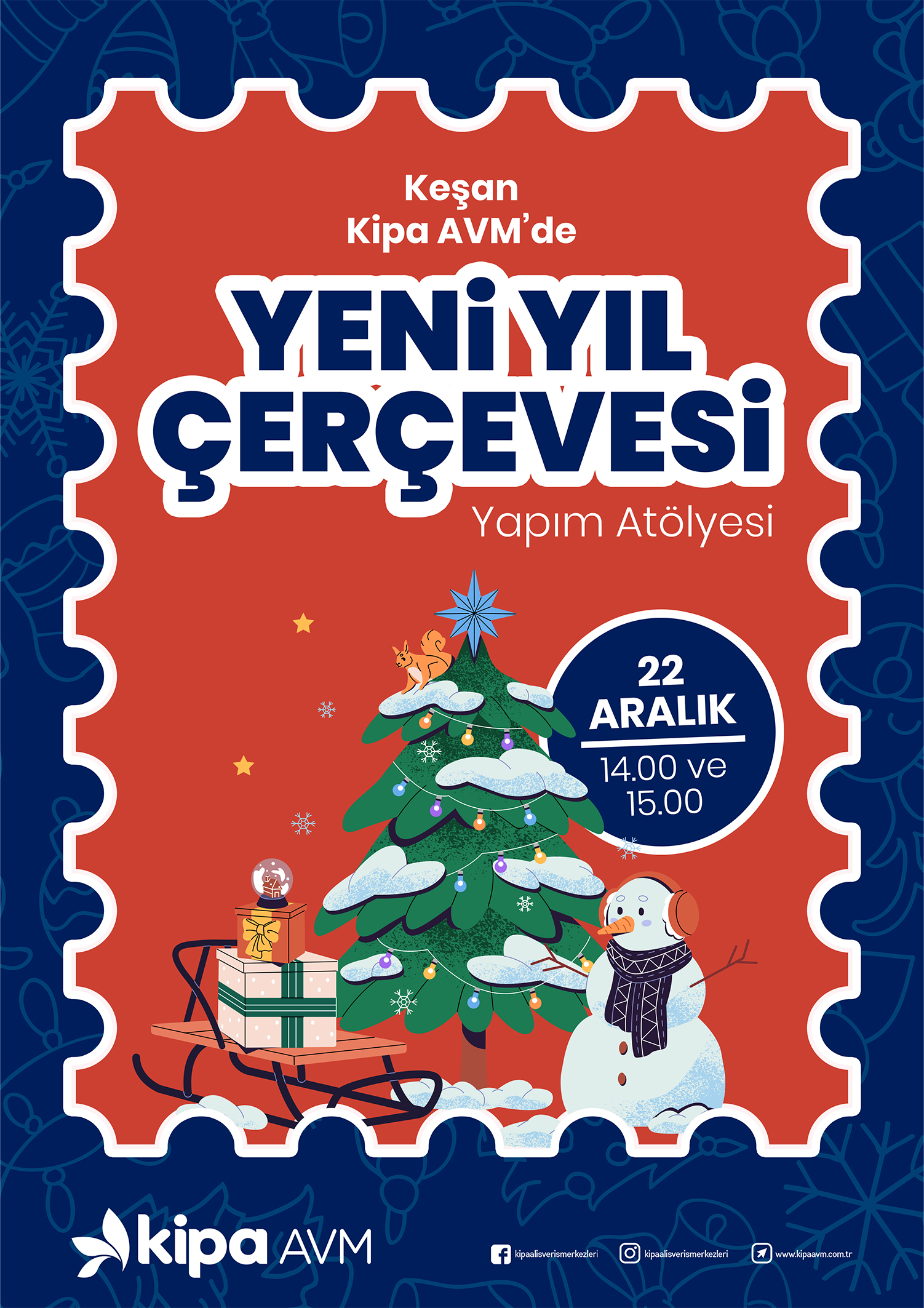 Keşan Kipa AVM'de Yeni Yıl &Ccedil;er&ccedil;evesi Yapım At&ouml;lyesi!