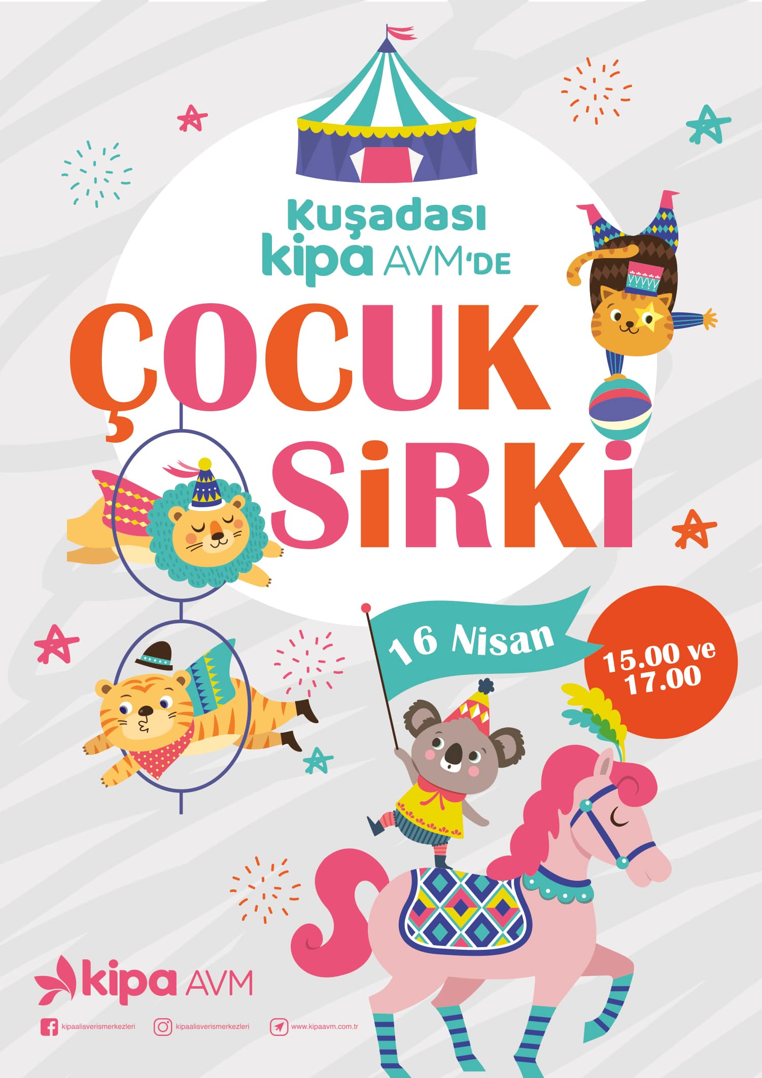 &Ccedil;ocuk Sirki Kuşadası Kipa AVM'de!