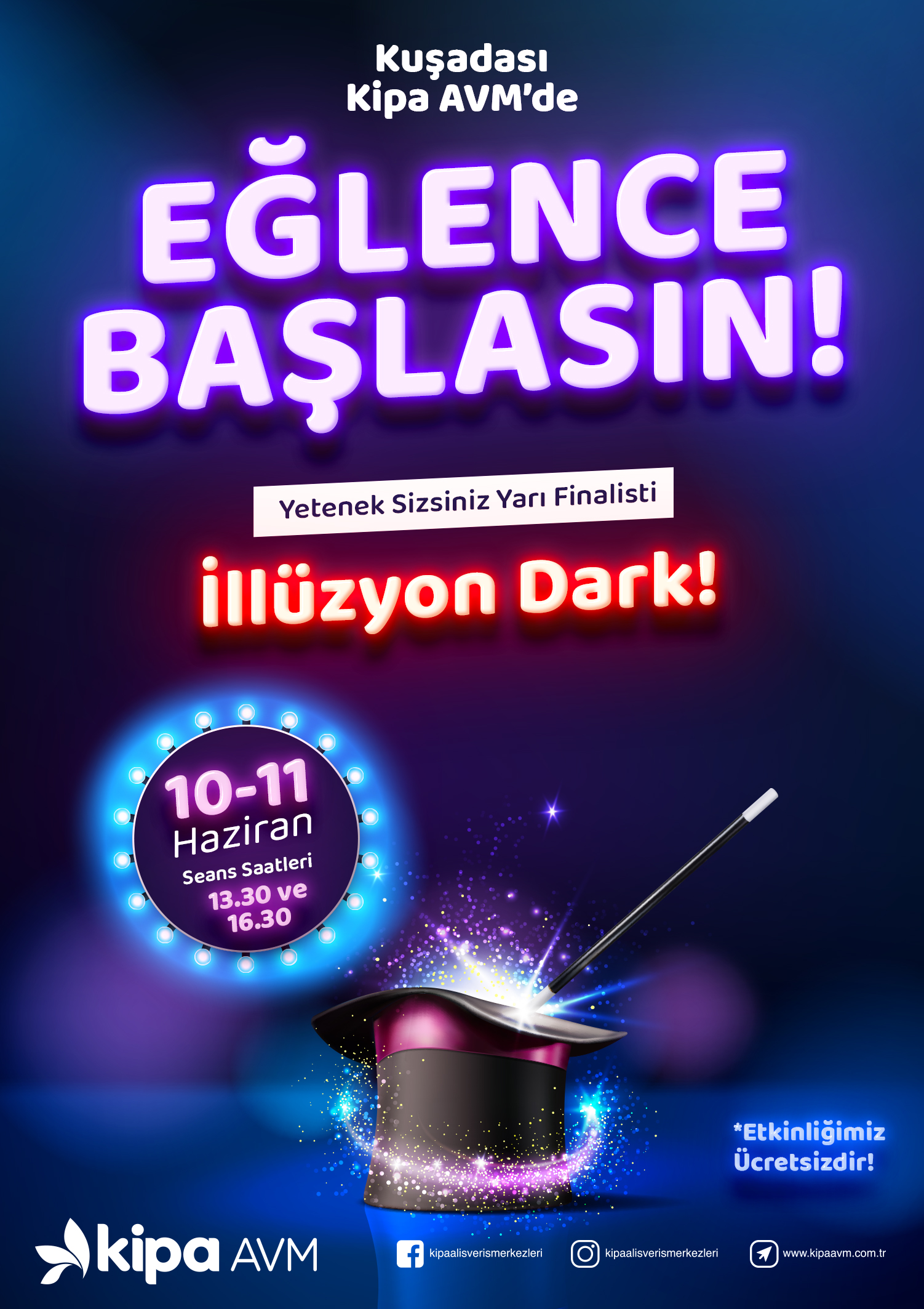 Kuşadası Kipa AVM'de İll&uuml;zyon Dark Etkinliği!