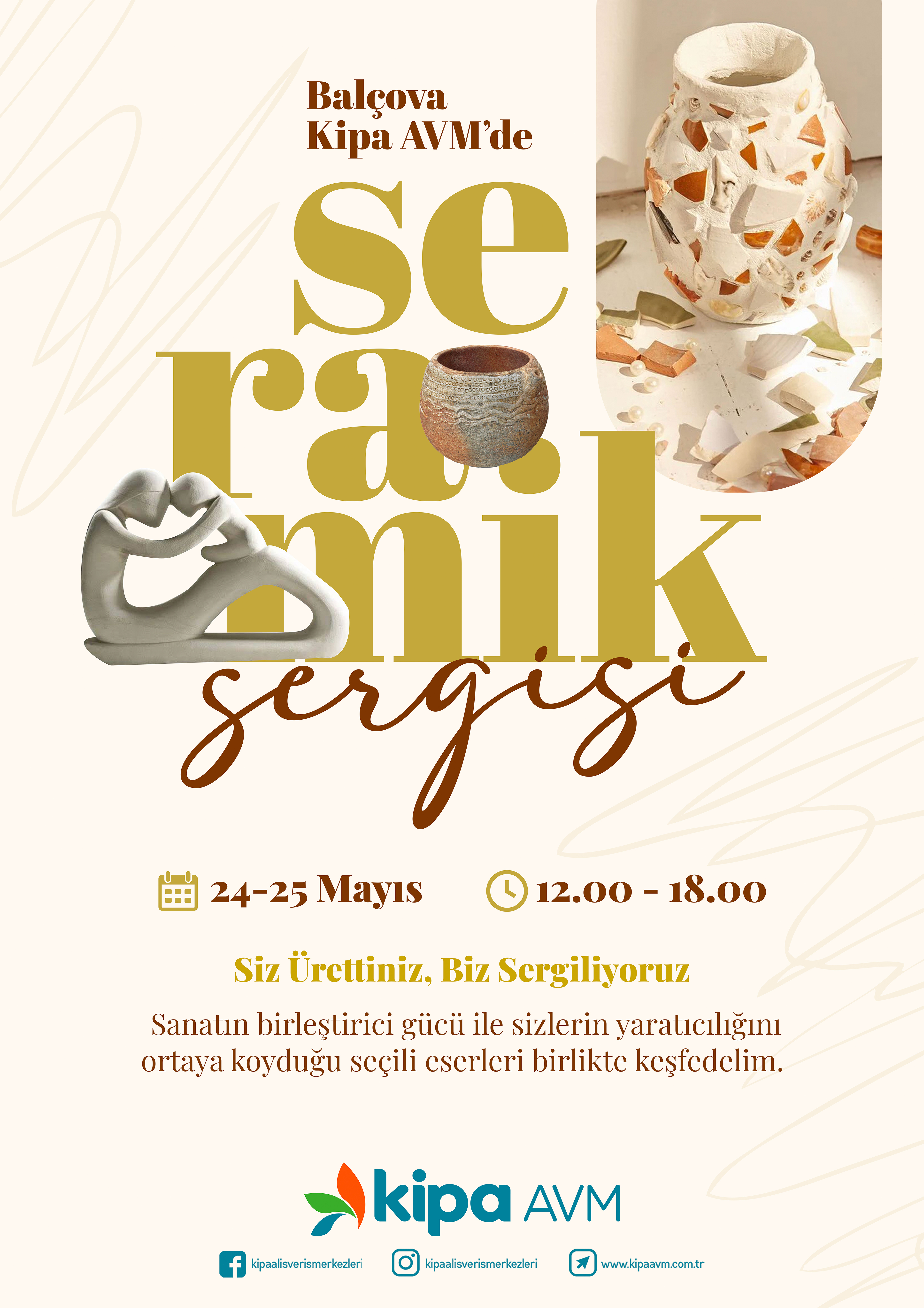 Bal&ccedil;ova Kipa AVM'de Seramik Sergisi!