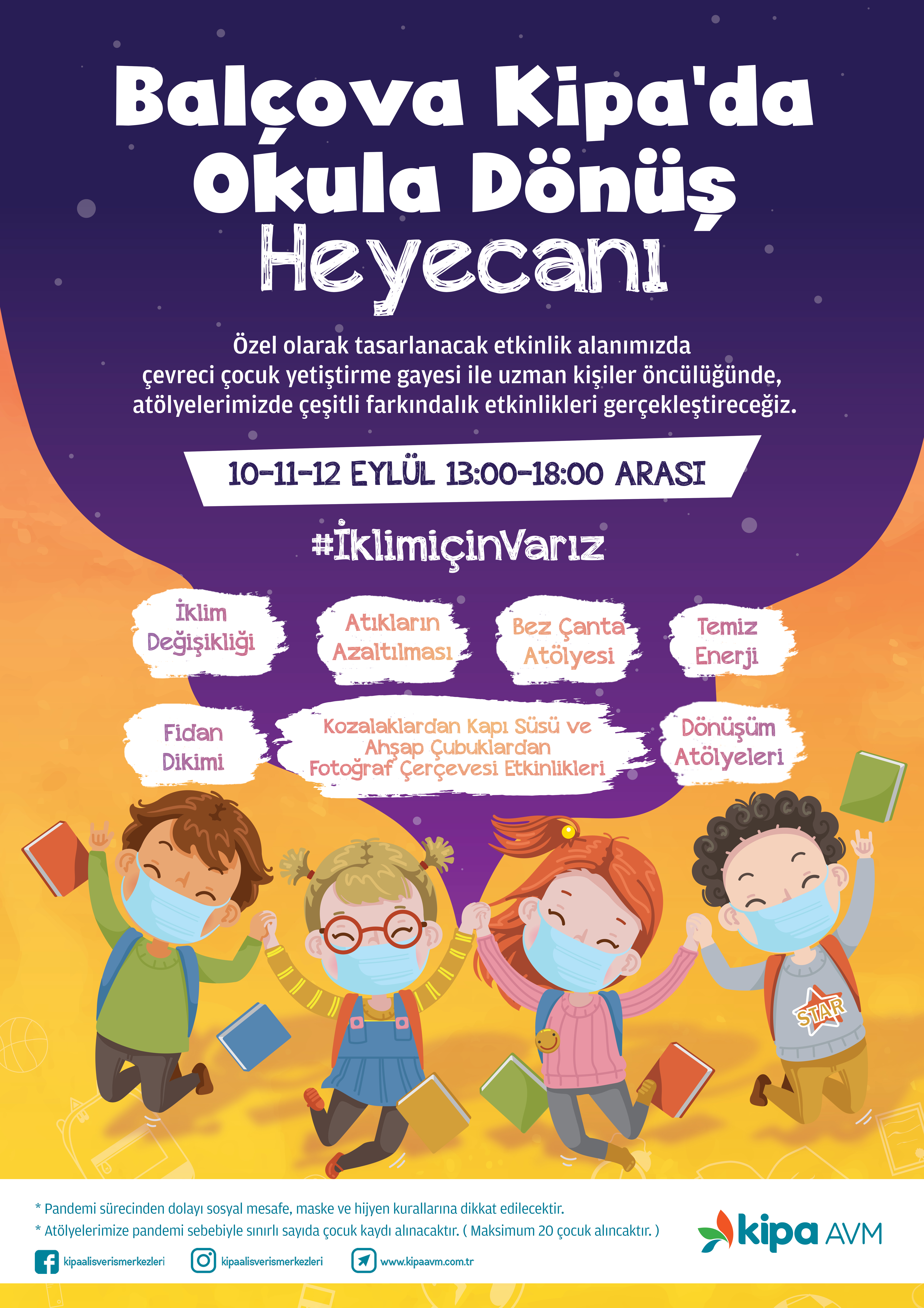 Bal&ccedil;ova Kipa AVM&rsquo;de Okula D&ouml;n&uuml;ş Heyecanı Başladı! 