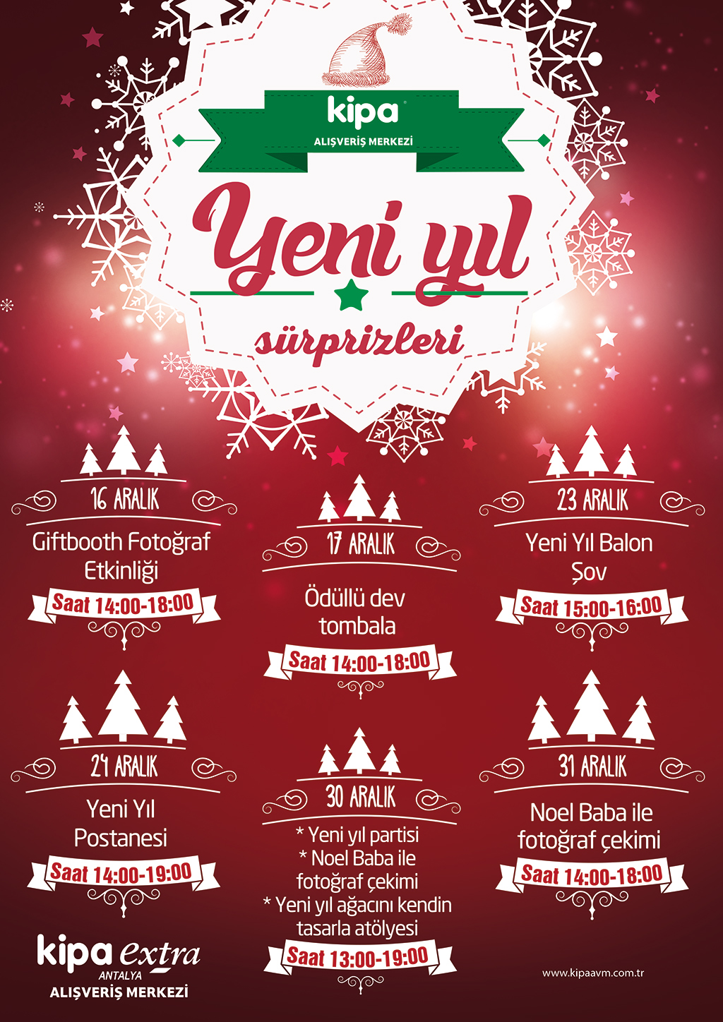 Yeni yıl S&uuml;rprizleri Antalya Kipa AVM&rsquo;de!