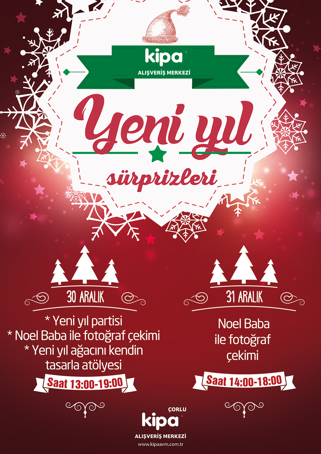 Yeni yıl S&uuml;rprizleri &Ccedil;orlu Kipa AVM&rsquo;de!