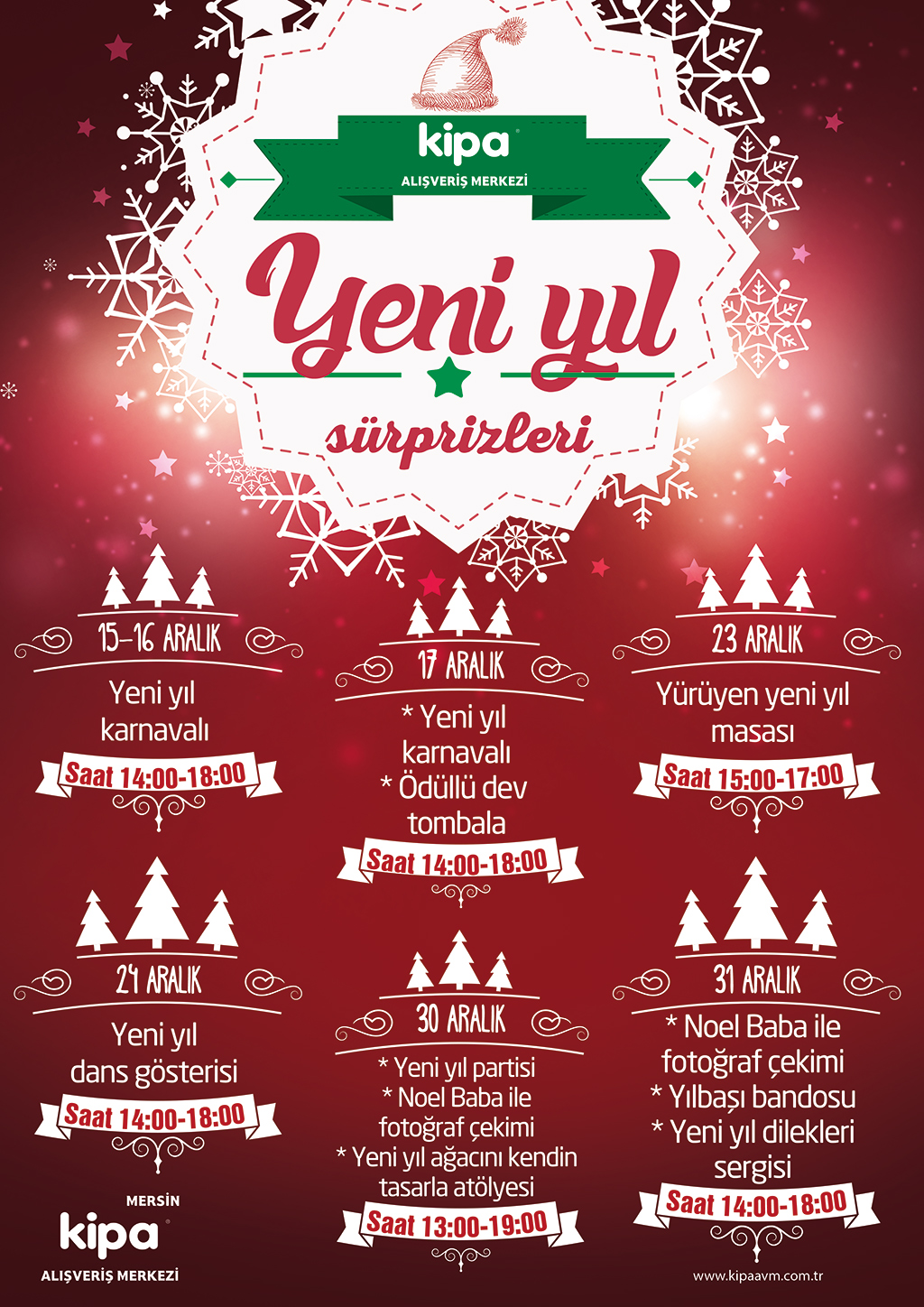 Yeni yıl S&uuml;rprizleri Mersin Kipa AVM&rsquo;de!